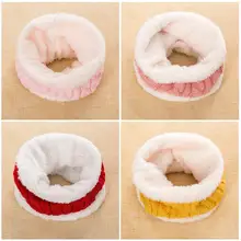 TRUENJOY/вязаный зимний шарф с кольцом для детей, однотонный шарф с воротником, Детские теплые мягкие шарфы, шарф для девочек, для мальчиков