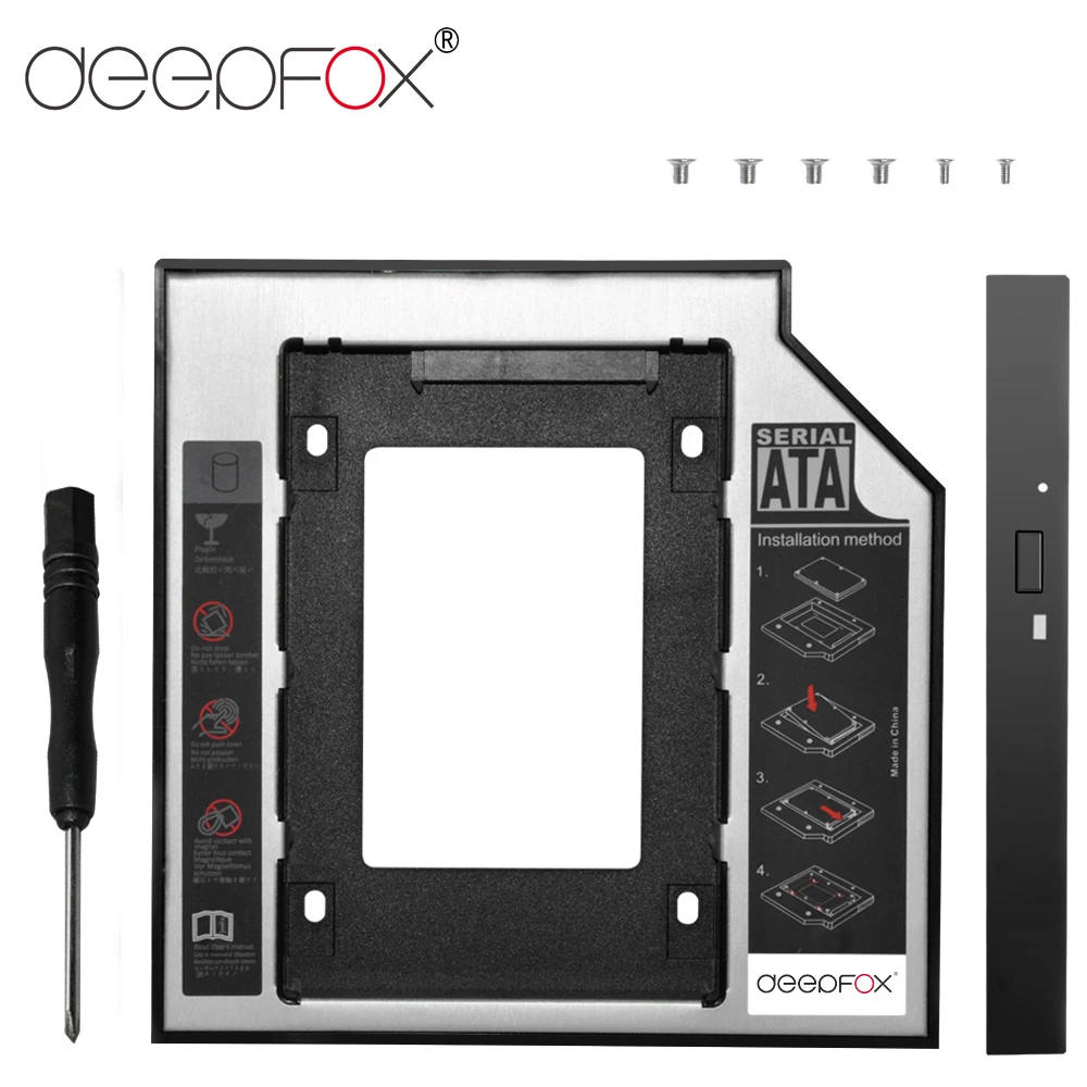 DeepFox de Optibay 2nd HDD Caddy 95mm SATA3.0 25