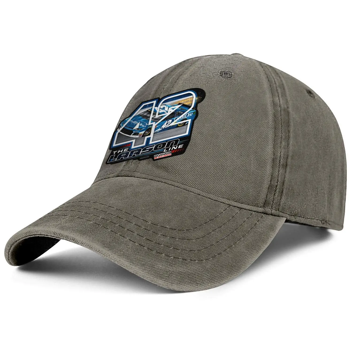 Unisex Women'sLow Dad Hat Непостроенный Кайл-Ларсон-# 42-Race-chip-ganassi-Racing-Runing бейсболка