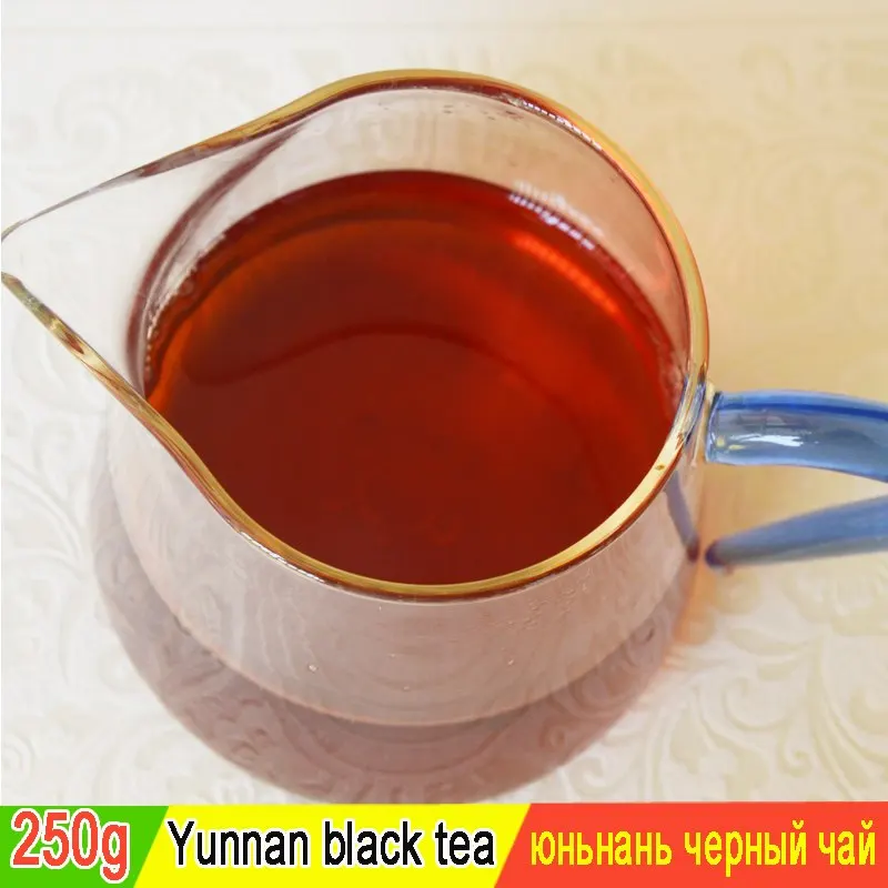 DianHong, черный чай, 250 г, китайский чай Юньнань, Диан, Хун, премиум, красота, для похудения, диуретический пух, три, высокое качество, зеленый, еда, Диан хун