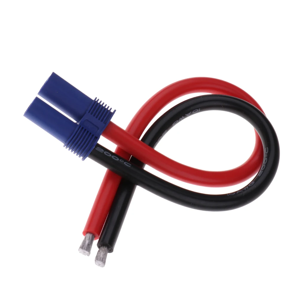 EC5 5mm Banana Plug Female Gold  10AWG Wrie Connector For RC Battery