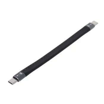 

For Thunderbolt 3 Data Cable 10/40Gbps Soft USB-C Charging Cord Line Emark Chip