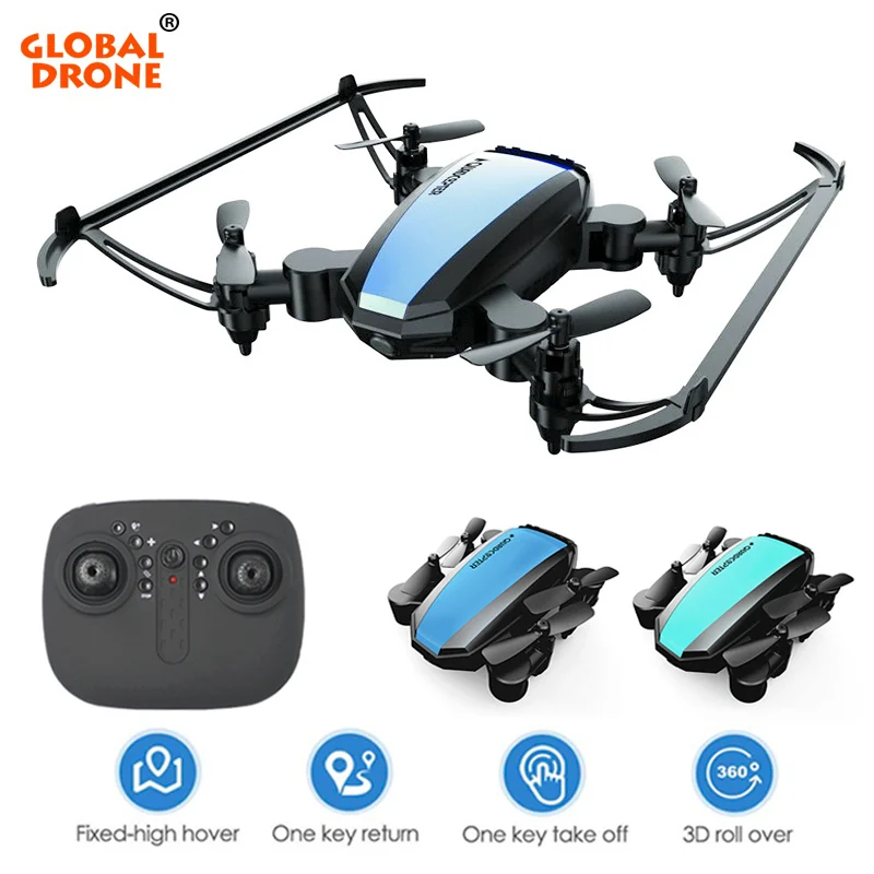 Global Drone GW125 Pocket Drones for Kids Altitude Hold RC Helicopter Mini Drone Wifi FPV Dron Quadrocopter VS E58 S9W