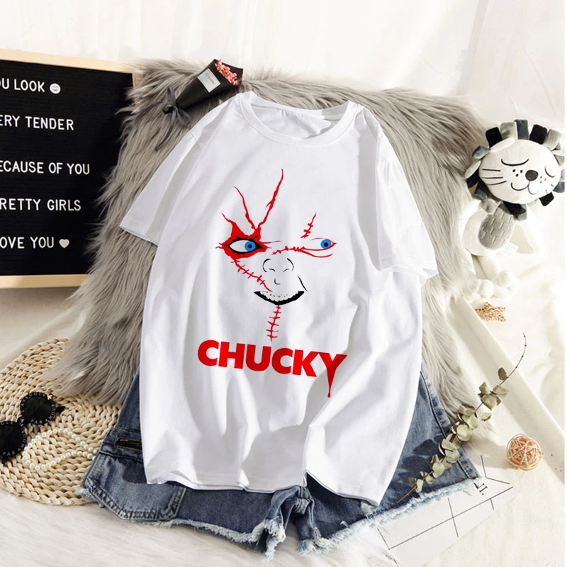 

2020 Summer Women T-shirt Theme of troublemake Printed Tshirts Casual Tops Tee Harajuku 90s Vintage White tshirt Female Clothing