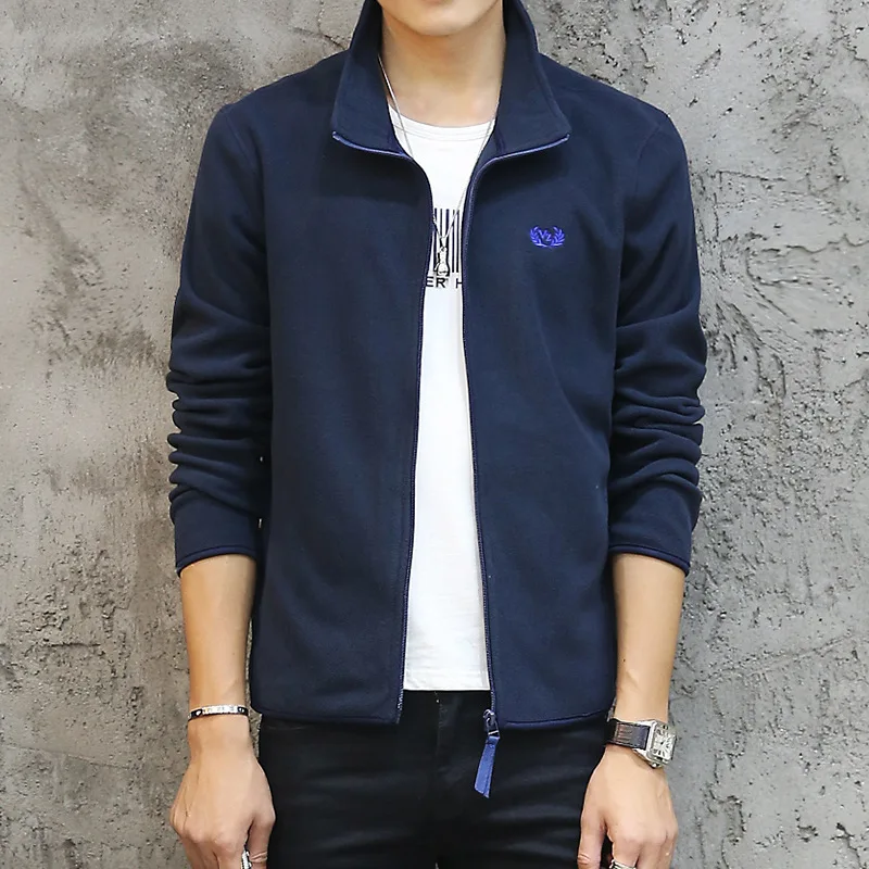 

Men's Single Layer Jacket Fashion Solid Color Jacket Soft And Comfortable Top