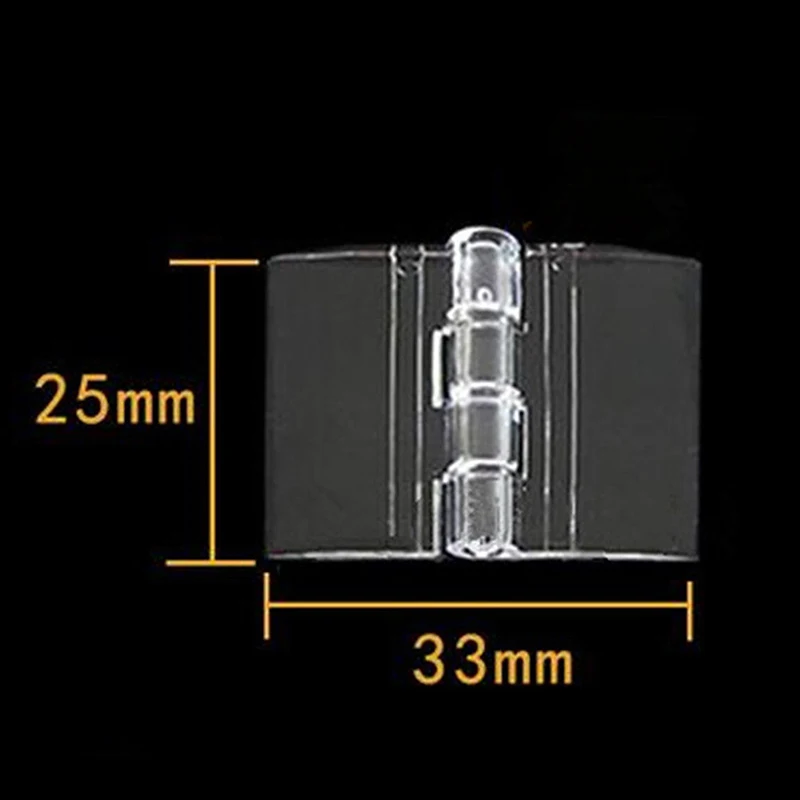 Acrylic Folding Hinges 10pcs 4 Sizes 25mm*33mm 30mm*33mm 45mm*38mm 65mm*42mm Clear Transparent Plexiglass