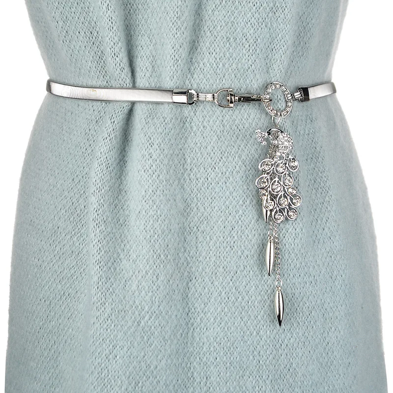 style 29 CETIRI/Высококачественный Элегантный женский металлический пояс-цепочка, модная металлическая пряжка, тонкая эластичная резинка на талии, золотистый и серебристый цвет, Женский облегающий пояс-цепочка - Цвет: style 29