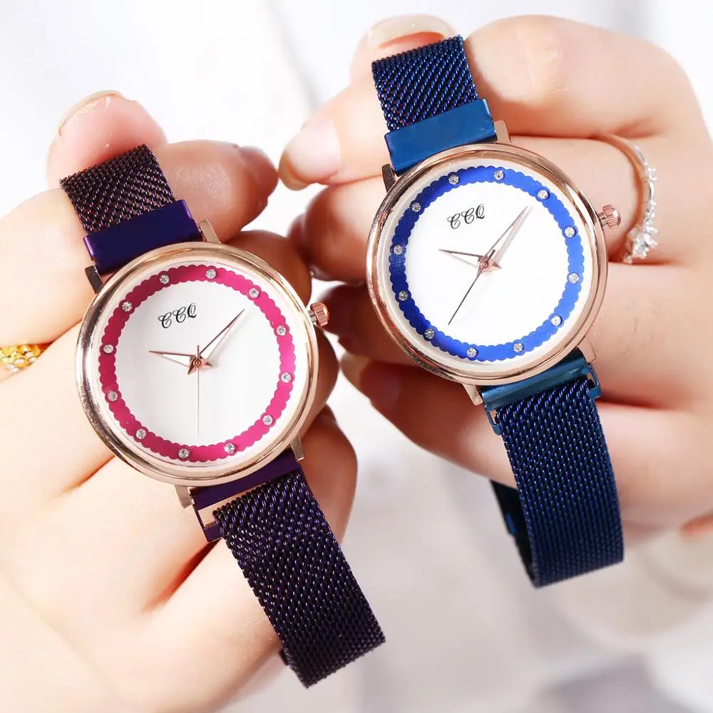

Luxury Women Bracelet Watches For Women Quartz Magnetic Watch Fashion Full Diamond Ladies Dress Wristwatches montre femme 2019