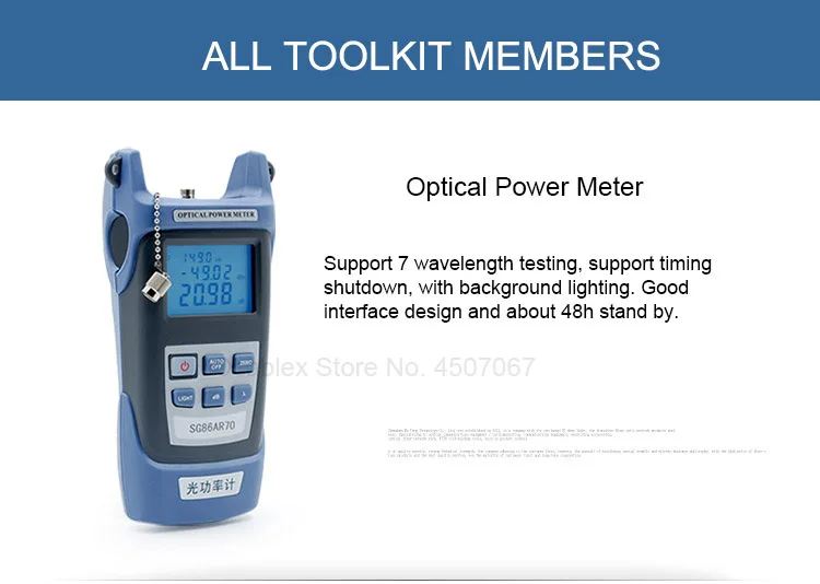 FTTH Fiber Optic Tool Kit fibra optica