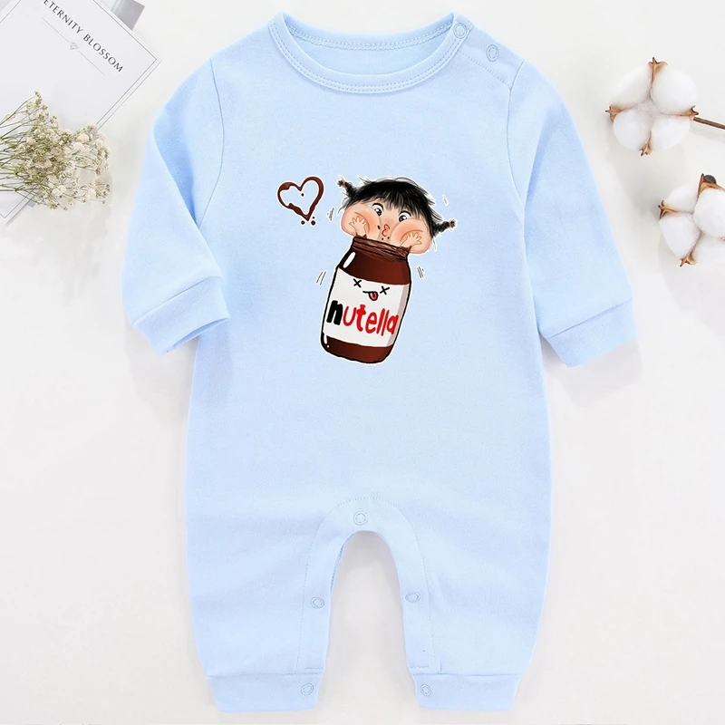 Cartoon Baby Boy Romper Nutella Newborn Baby Girl Winter Clothes Infant Outfits Cotton Baby Girl Photography Costume for Babies Baby Jumpsuit Cotton 