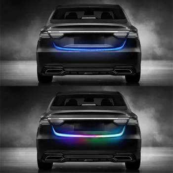 

1.2m 12V Car LED Strip Lighting Rear Trunk Tail Light Dynamic Streamer Brake Turn Signal Reverse Warning Light Signal Lamp