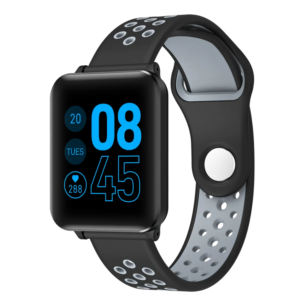 BlackStainlessSteel Смарт-часы для мужчин, gps, спортивный трек, цельный мониторинг скорости закусок, напоминание о сообщениях, водонепроницаемые спортивные часы для Android iOS, POSHI Band - Цвет: BlackStainlessSteel