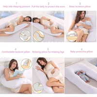 PANGDUBE Pregnancy Pillow 130*70cm Sleeping Waist Pillow for Pregnant Women Nursing Pillow Breastfeeding Cushion for Women 3