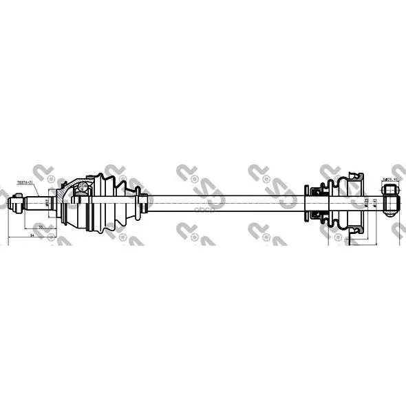 Привод В Сборе Renault Logan I/Sandero 1.2-1.6 04- Лев.-Abs Gsp 245084 GSP арт. 245084