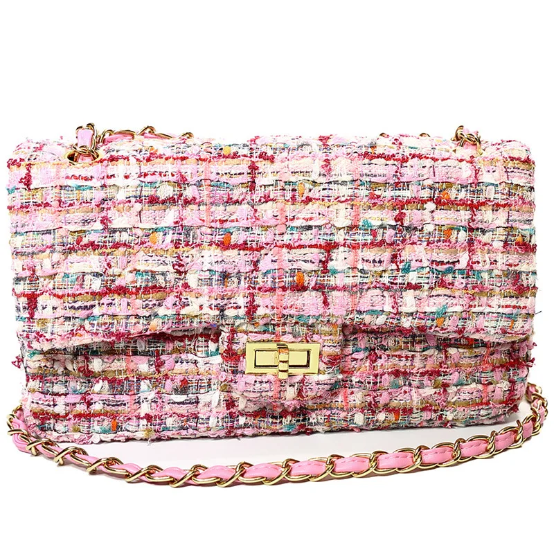 

High Quality Chain Bag 2019 New Single ShoulderPostman Slant Spanning Separated Small Square Bag for Famous Women in Autumn and
