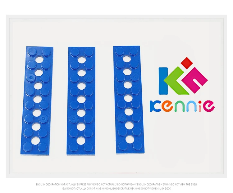 100 шт./лот Kennie moc DIY bulding block совместим с высокотехнологичными аксессуарами Plate 2x8