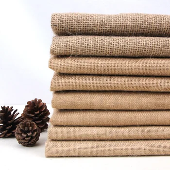 

150/160cmx100cm Coarse Linen Fabric Plus Thick Jute Linen Vintage Decoration Handmade Diy Tablecloth Old Coarse Cloth Sack Cloth