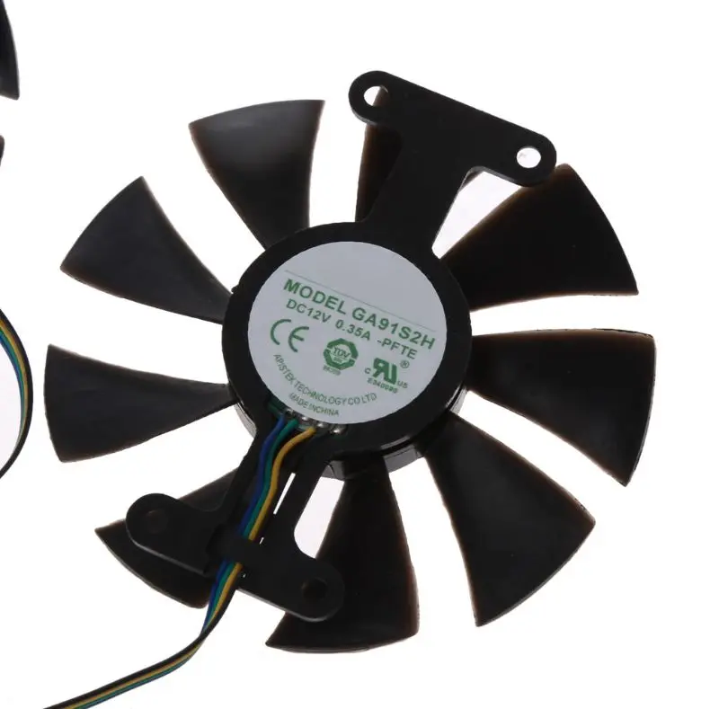 85 мм GA91S2H DC 12 В 0.35A 4Pin кулер вентилятор Замена для Zotac GTX 1060 GTX950 GTX 1050Ti видеокарта вентилятор охлаждения