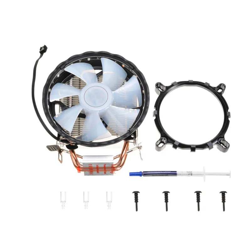 Кулер для процессора Светодиодный радиатор RGB охлаждающий вентилятор 3Pin