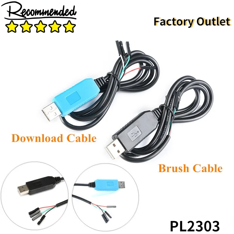 Преобразователь PL2303 PL2303HX с USB на UART TTL PL2303TA последовательный кабель щеточкой