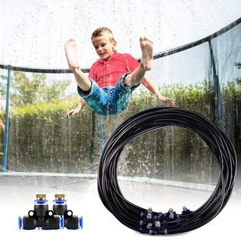 

Trampoline Sprinkler For Children's Trampoline Outdoor Water Park Dedicated PE Pressure Atomizing Cooling Pipe Water Summer Toys