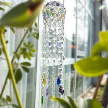 H& D люстра колокольчики форма хрустальные Призмы Висячие солнечные Ловец Радуга производитель оконные шторы орнамент домашний сад Декор подарок