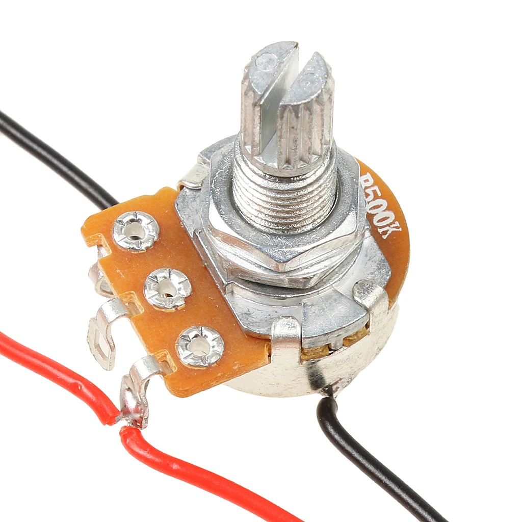 Set of Wiring Harness 2 Volume 1 Tone 500K for JB Jazz Bass Guitar Parts | Спорт и развлечения
