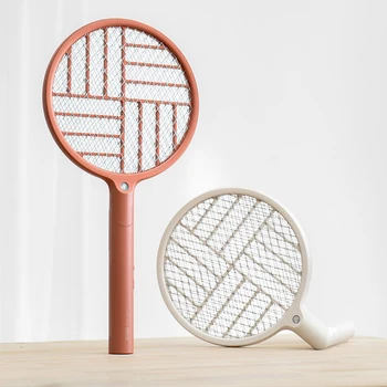 

Electric Mosquito Swatter Rechargeable LED Mute Bug Repeller USB Electric Zapper Insects Fly Bug Trap Killer Zapper
