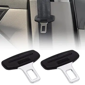 

1Pair Universal Car Safety Buckle Seat Belt Clip Insert Alarm Stopper Clamp