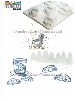 

300pcs/lot Ice Tray Cool Racer Exciting Racing Ice Cube Silicone Car Mold Ice Cream Tools Cake Stencil Baking Abrasives