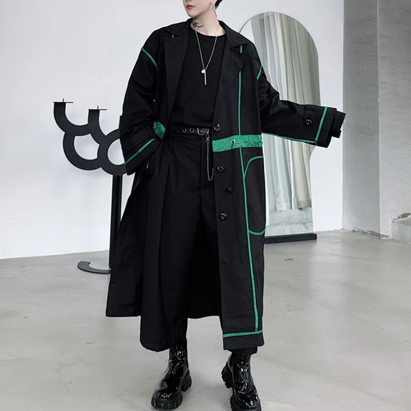 XITAO Drawstring Trench Women Fashion New Vintage