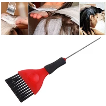 Раческа для окрашеных волос щетка пластиковый гребень с ручкой с хвостом салон щётка для окраски волос Парикмахерская волосы цветной гребешок подсвечивающий инструмент для укладки волос