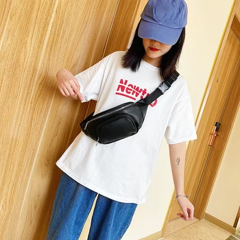 

Fashion New Toddler PU Leather Chain Chest Girls Waist Bag Pack Outdoor Sports Pouch Belt Hip Chest Crossbody Travel Purse