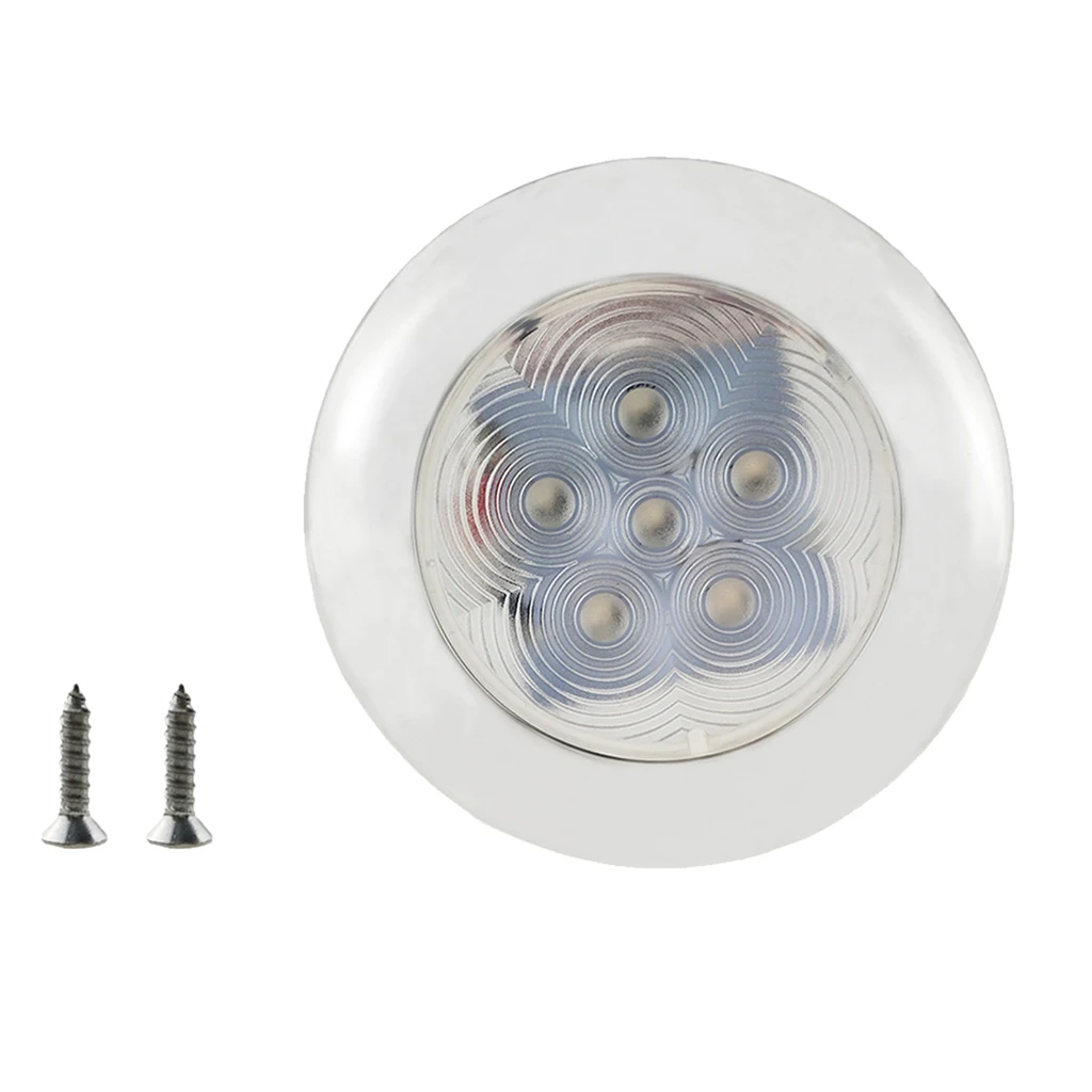 LED STAINLESS STEEL SS CABIN DOME LIGHT - Marine/Boat/Caravan/RV Lamp 12V