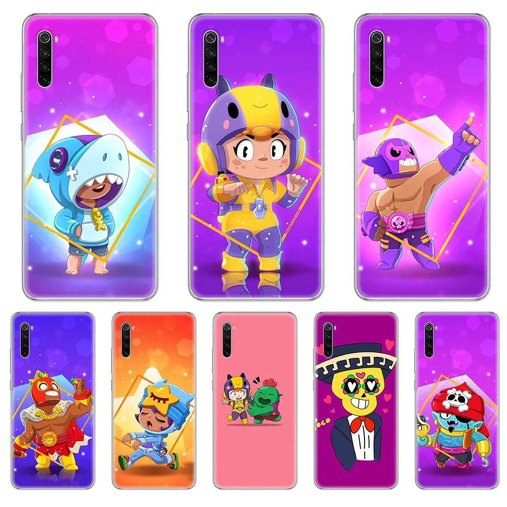 

Cartoon Brawl game pretty cell cover Transparent Phone Case cover For xiaomi Redmi 3S 4A 5A 6A 5 Plus 4X 7 8 8a CC9 K20 Pro K30