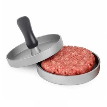 

1Set Round Shape Hamburger Press Aluminum Alloy Kitchen Tools With Plastic Handle Meat/Beef/Grill/Burger Press Patty Maker Mold