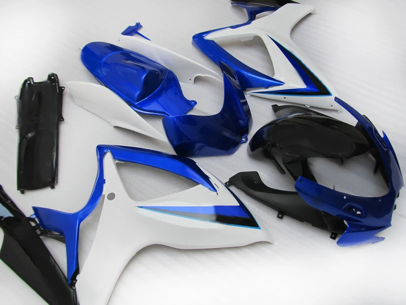 Литьевая форма обтекатель для Suzuki K6 2006 2007 GSXR750 GSXR 600 GSXR600 сине белый мотоциклетный