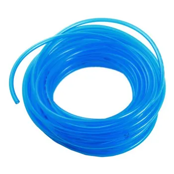 

15 m, transparent blue fuel gas polyurethane PU compressed air hose, 4 x 6 mm