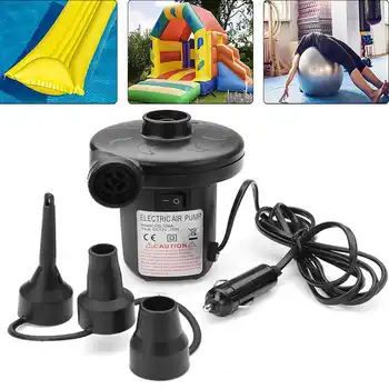 

Car Home Use Inflatable Pump Electric Air Mattress Camping Pump Portable Quick Filling Pump cigarette lighter Plug