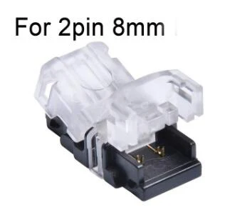 2pin 8mm Светильник с зажимом для светодиодных лент 2pin 3pin 4pin 5pin 6pin Hippo-M Разъем для DIM CCT RGB RGBW RGB+ CCT светодиодные ленты для проводов 5 шт - Испускаемый цвет: 2pin 8mm
