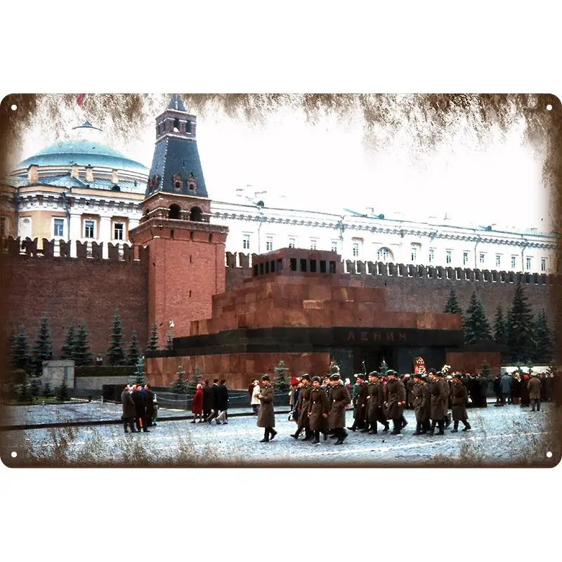 146-45 Металлические знаки Ретро украшение здание дома в Москву старый фото доска плакат на стену в стиле ретро знаки для баров, пабов клубов кофейных магазинов - Цвет: 146-45