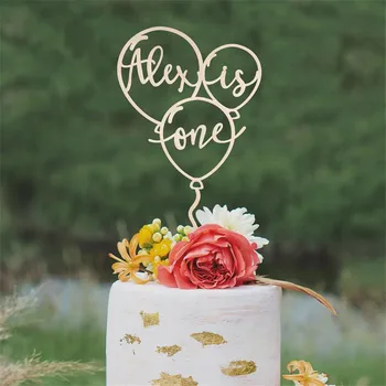 

Personalized Ballon Birthday Cake Topper, Custom Baby Name and Age Cake Topper, Kids Birthday Party Decor Baby Shower Supplies
