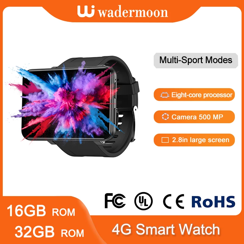 

Big Screen 4g Smart Phone Watch Wifi SIM Pluggable Card Call Watch 32G/16G Android System Smart Bracelet GPS Touch Wristband