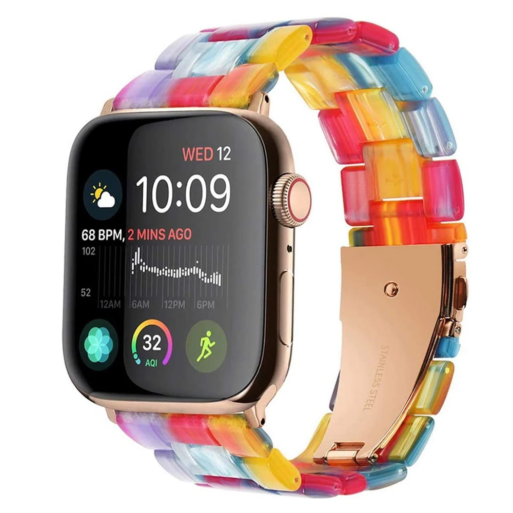 Pulseira для apple watch band 44 40 мм серия 5 4 ремешок iwatch correa 3 42 38 Легкий резиновый наручных