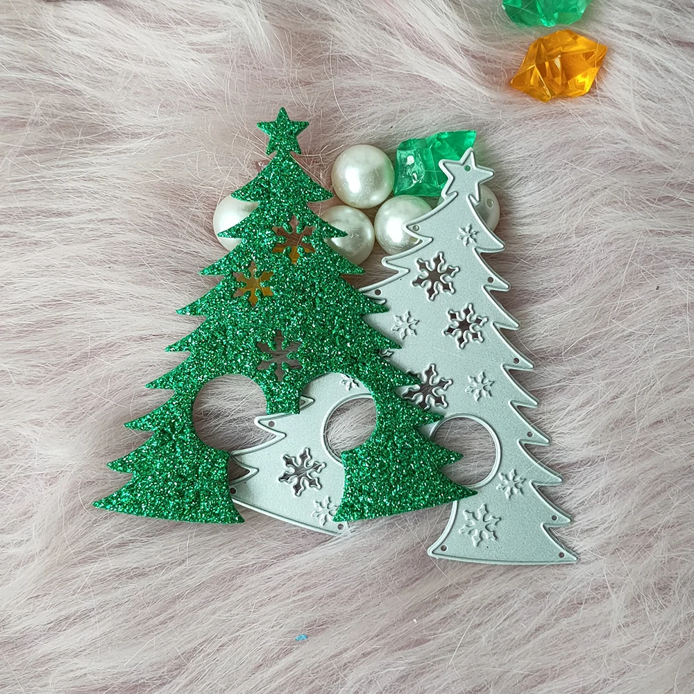

New Mouse head Christmas tree metal cutting die mould scrapbook decoration embossed photo album decoration card making DIY