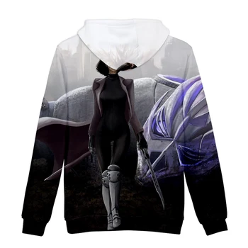 

Sidno New Arrival Alita Battle Angel Hoodies Men/Women spring Casual Harajuku sweatshirt Pullover Hooded Plus Size 4XL Clothes