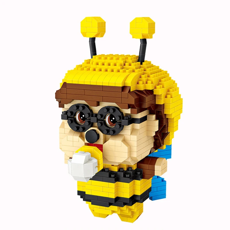Прекрасный мультфильм изображения nanobricks Чичи пчела микро алмазный строительный блок сборка образования игрушки для детей подарок