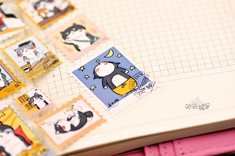 22 шт/1 лист Креативная печать стиль ПВХ водонепроницаемый Kawaii стикер японский мультфильм животное DIY милый стикер этикетка s Скрапбукинг