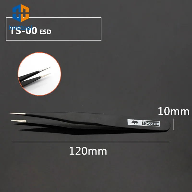 Original High Hardness RHINO TS-00 TS-2A TS-3C TS-7A TS-SA TS-SS ESD Stainless Tweezers Set For Watch Phone Repair Tools