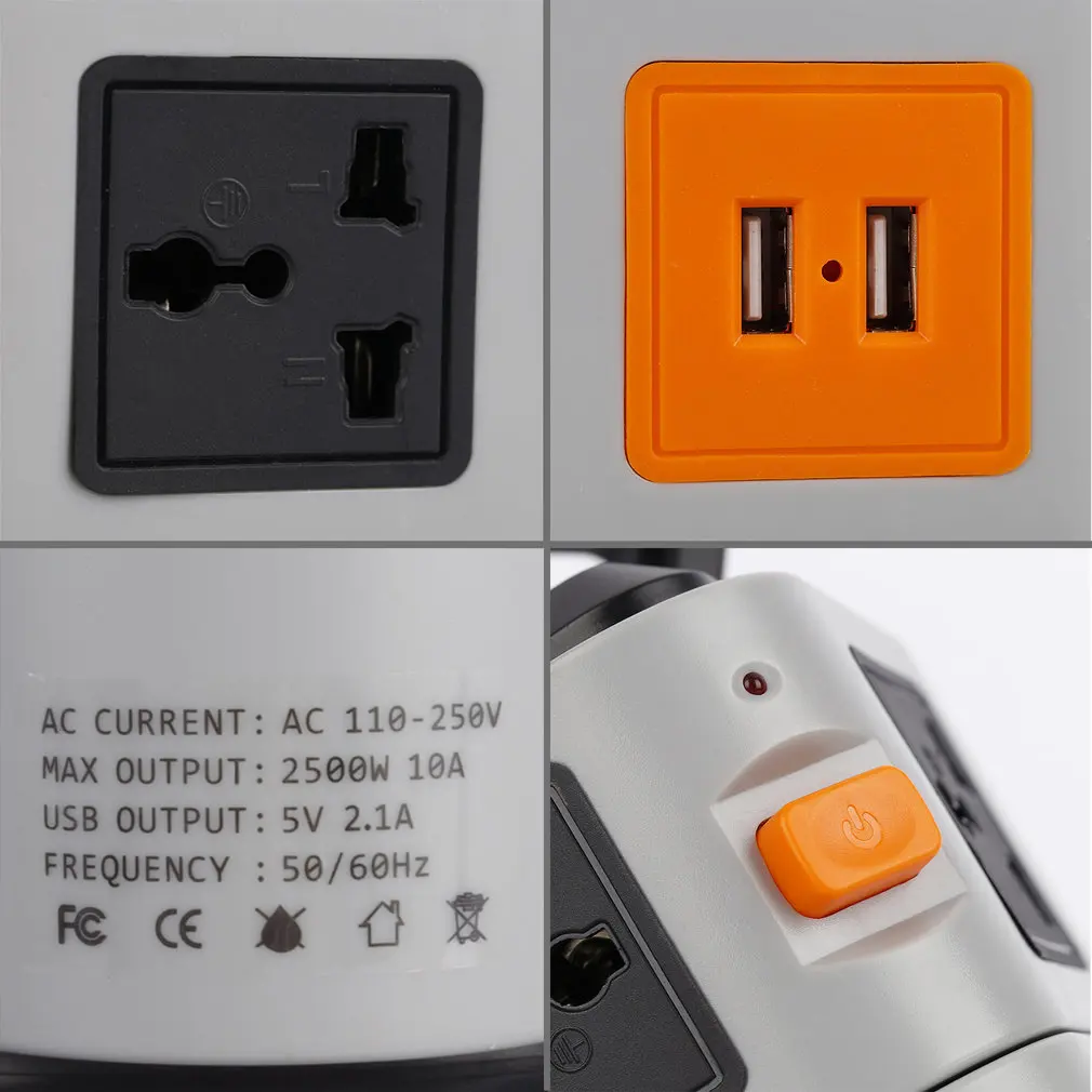 Вертикальный мульти-разъем два слоя с Doulbe USB зарядное устройство интеллектуальная розетка UK вилка защита от перегрузки светодиодный дисплей